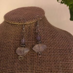 handmade beaded crystal earrings